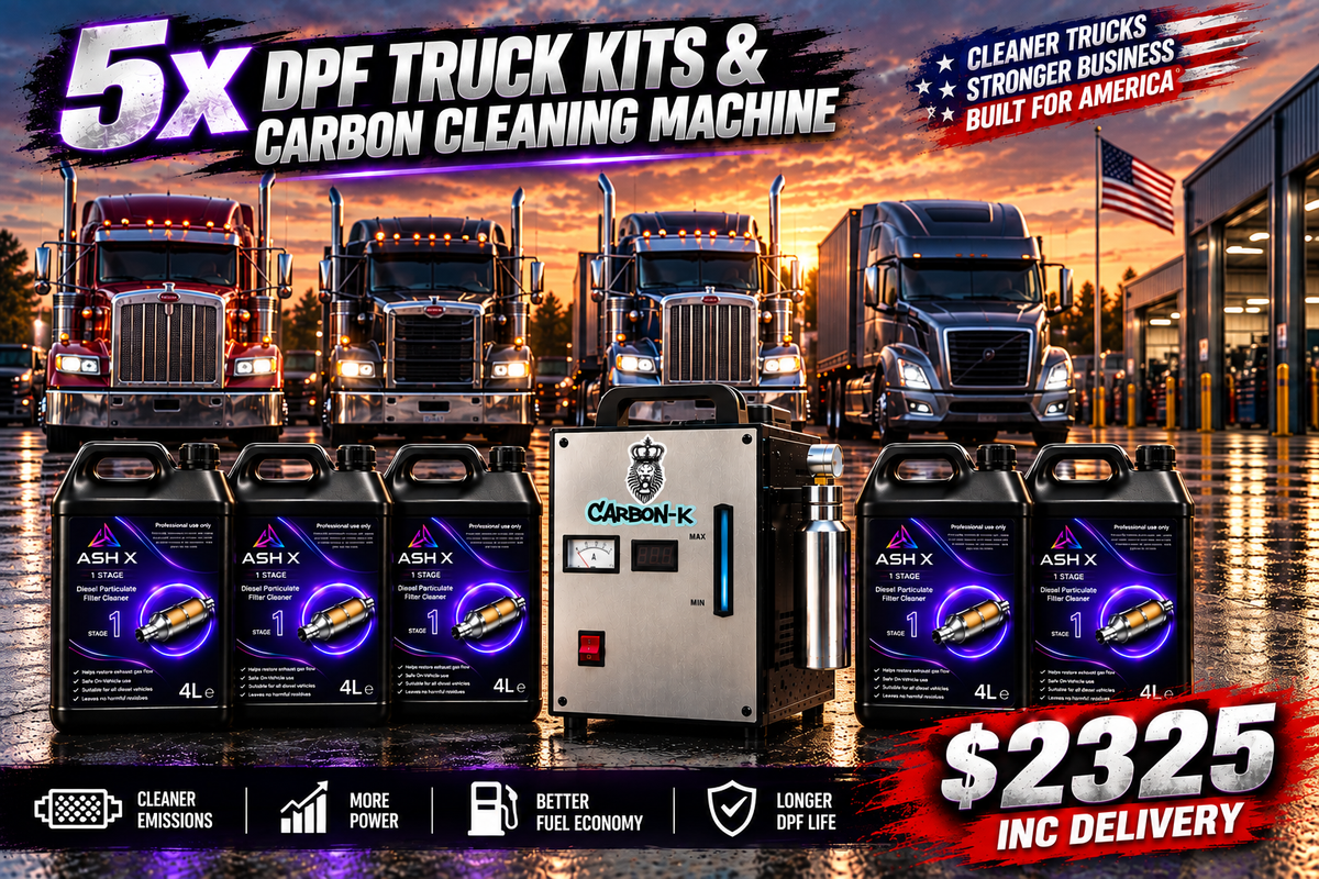 G7s 5,000 LPH + AshX for 5 Trucks | US Workshop Package