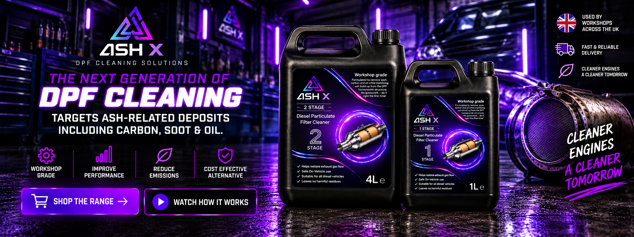 AshX professional DPF cleaning products